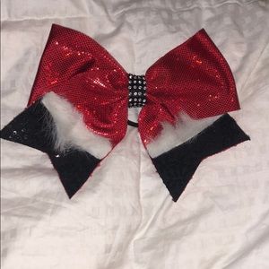 Christmas Santa cheer bow